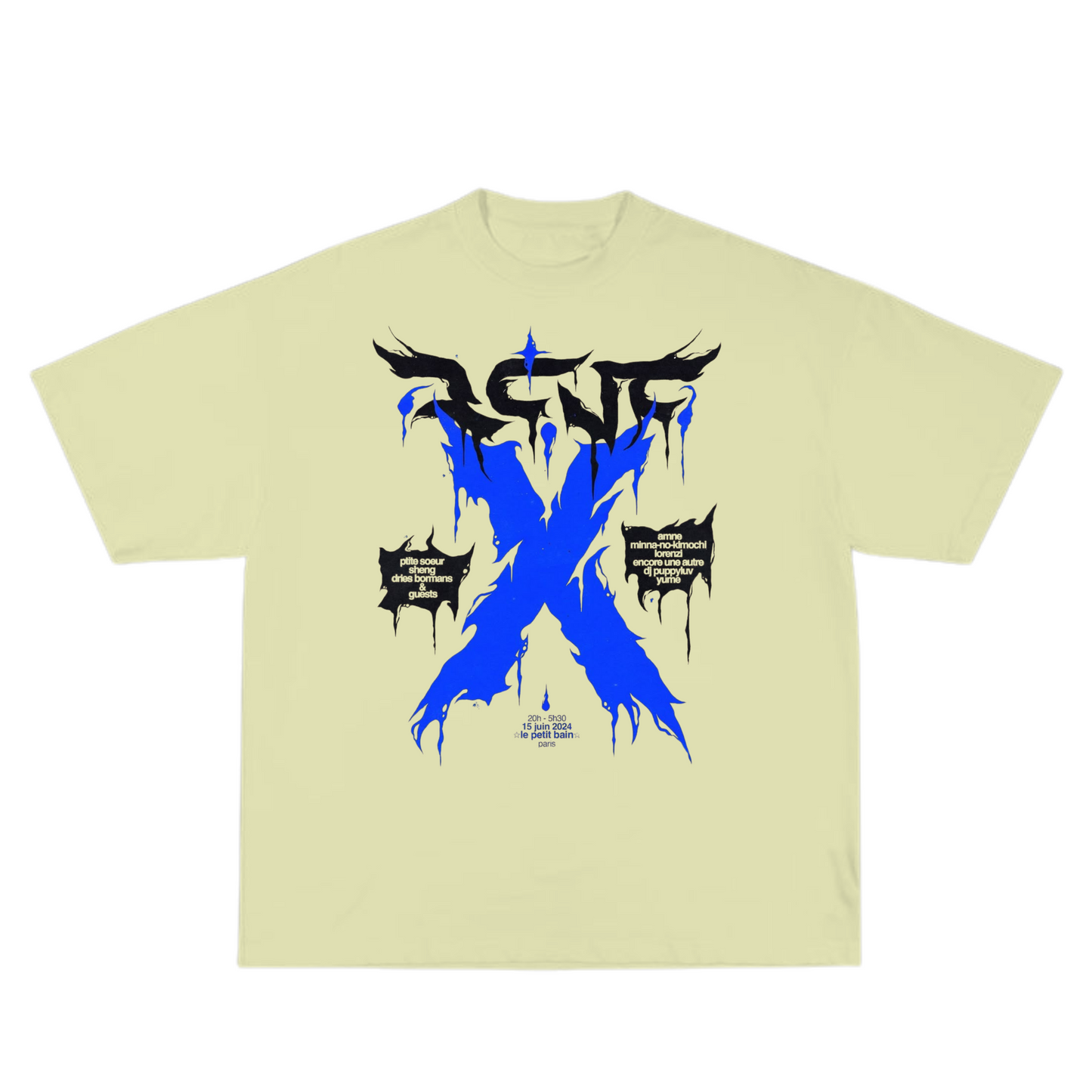 "X" oversized tee