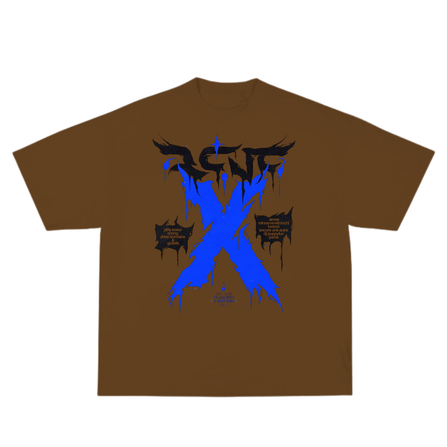 "X" oversized tee