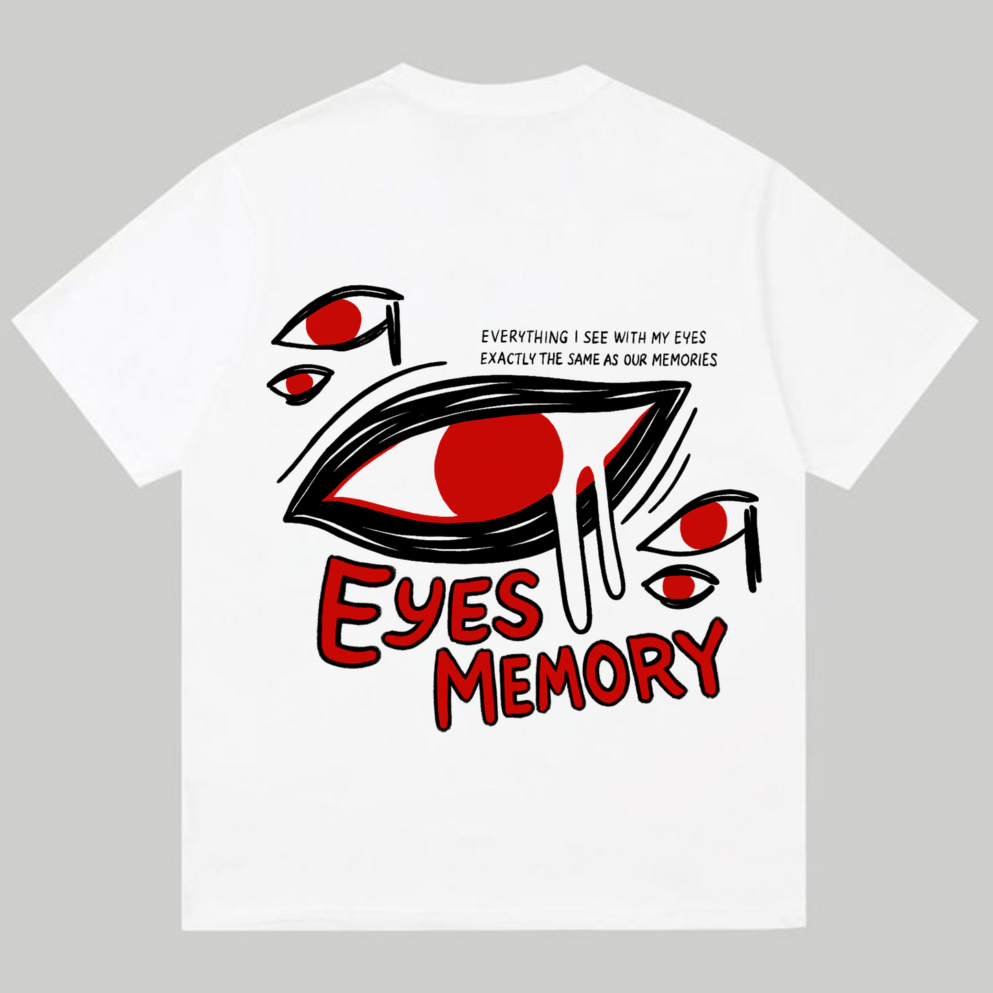 "eyes memory" oversized tee