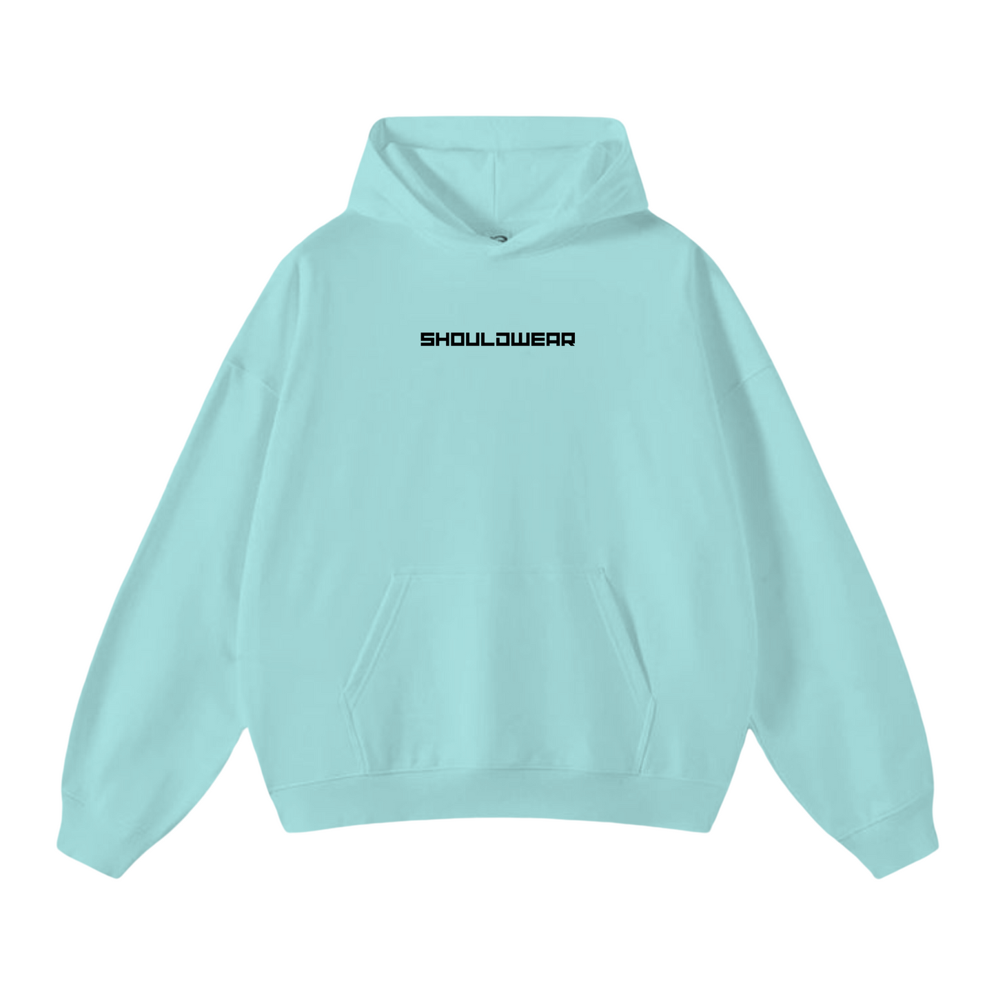 "Stay Away" hoodie (light blue)