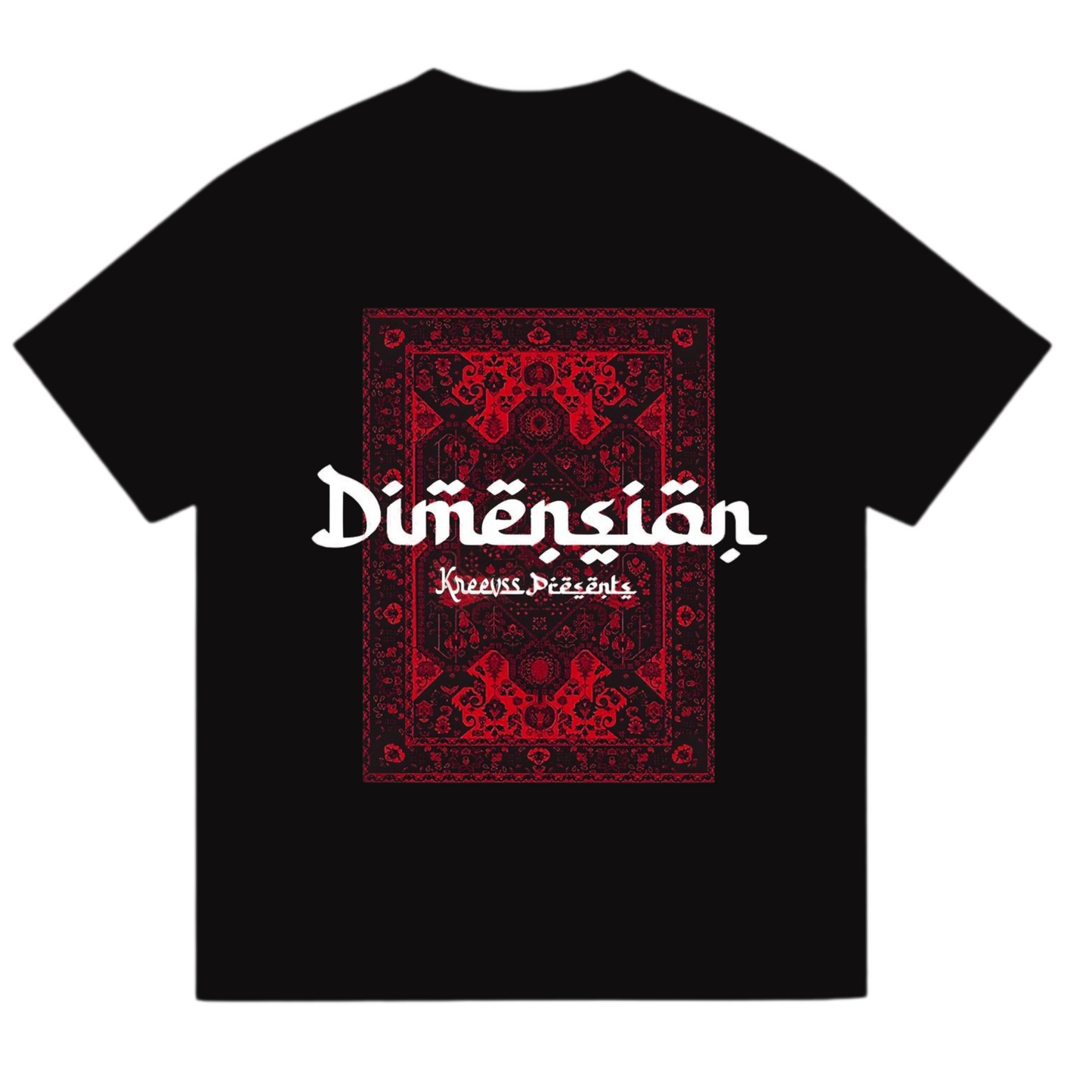 "Dimension" oversized tee (black)