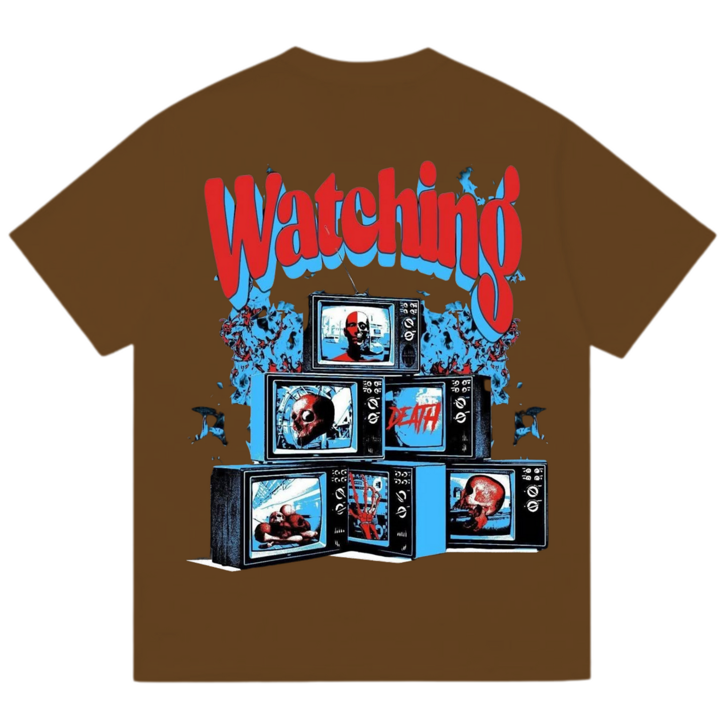 "watching" oversized tee