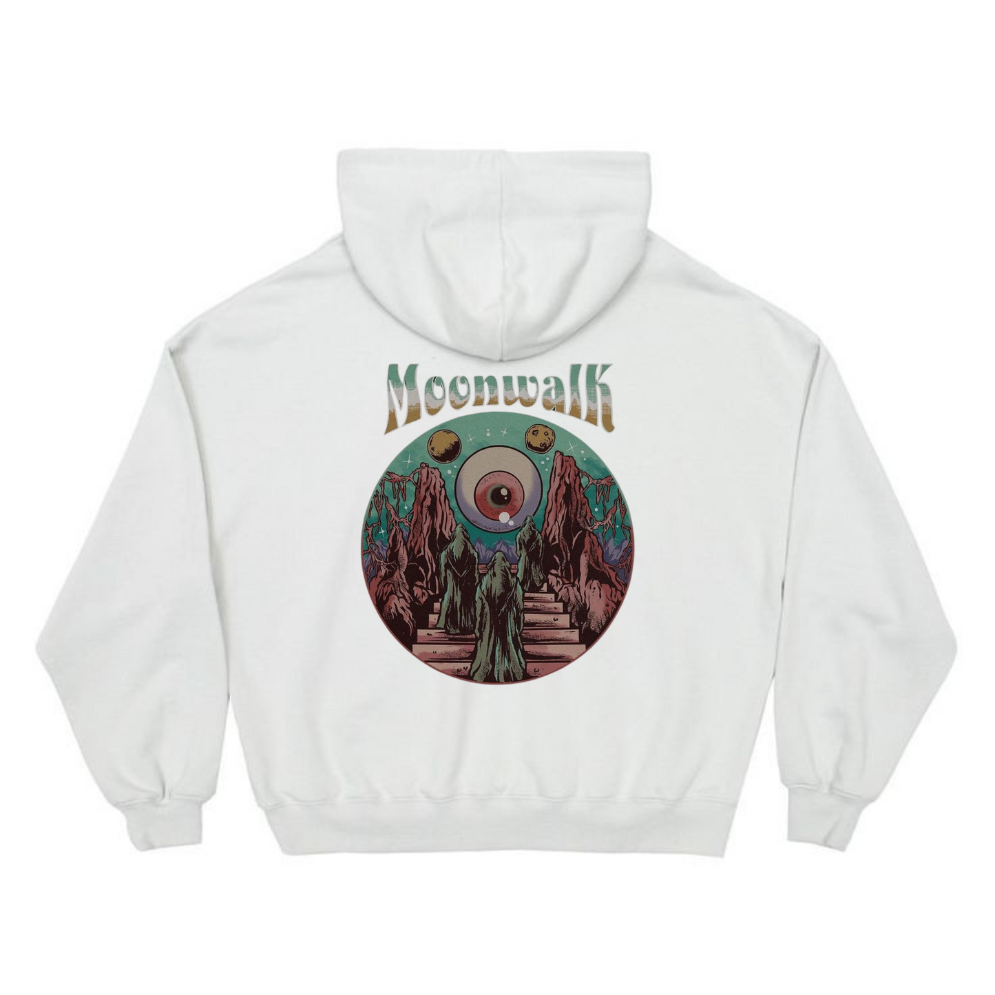 "Moon Walk" hoodie (white)