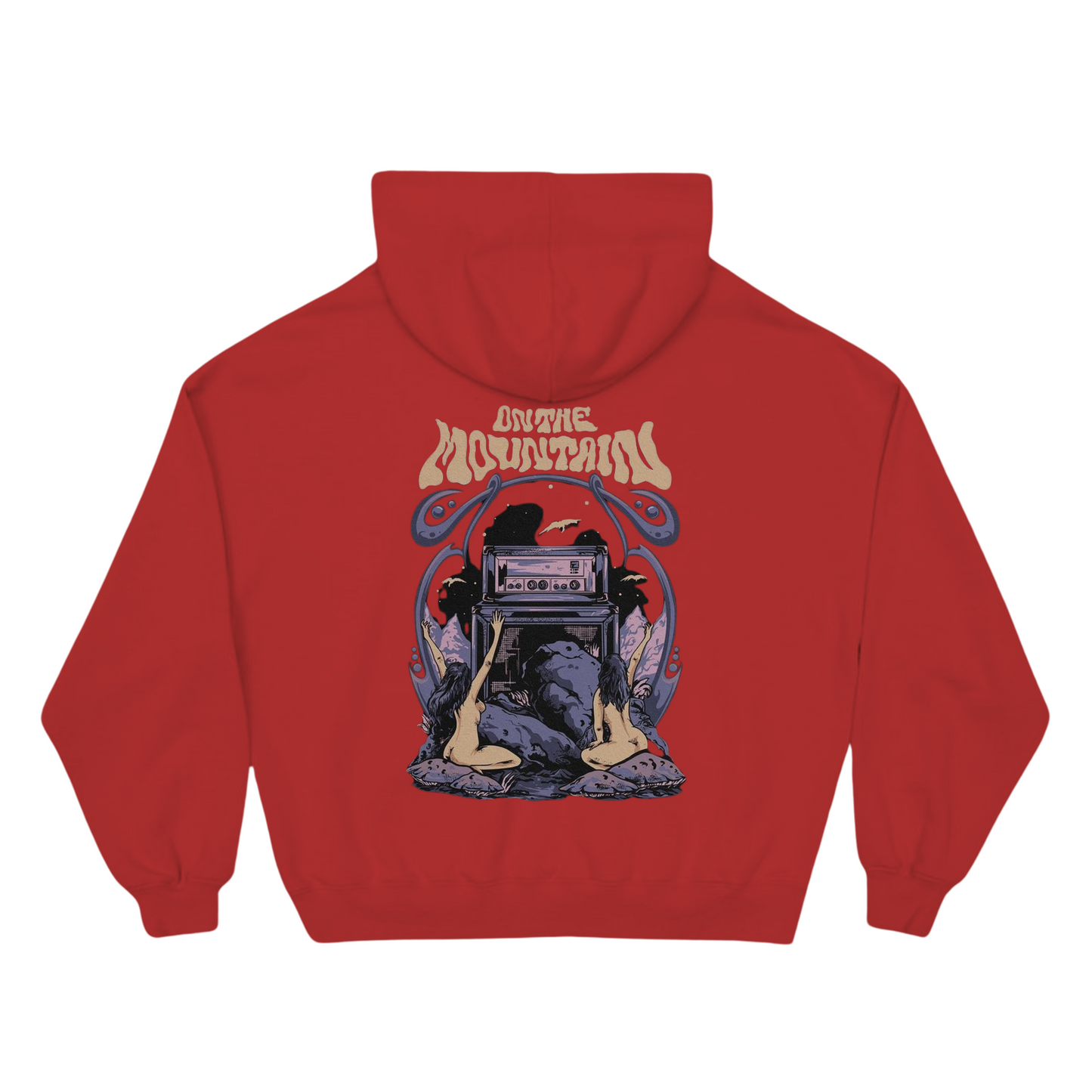 "On The Mountain" hoodies (red)